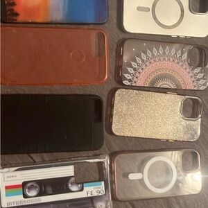 Stylish Black and Gold Phone Cases with Unique Designs